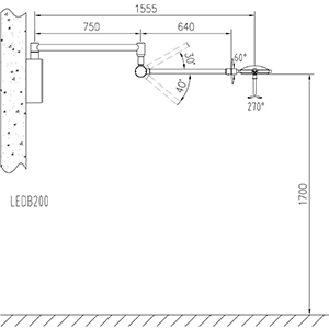 兽医用壁挂式检查灯